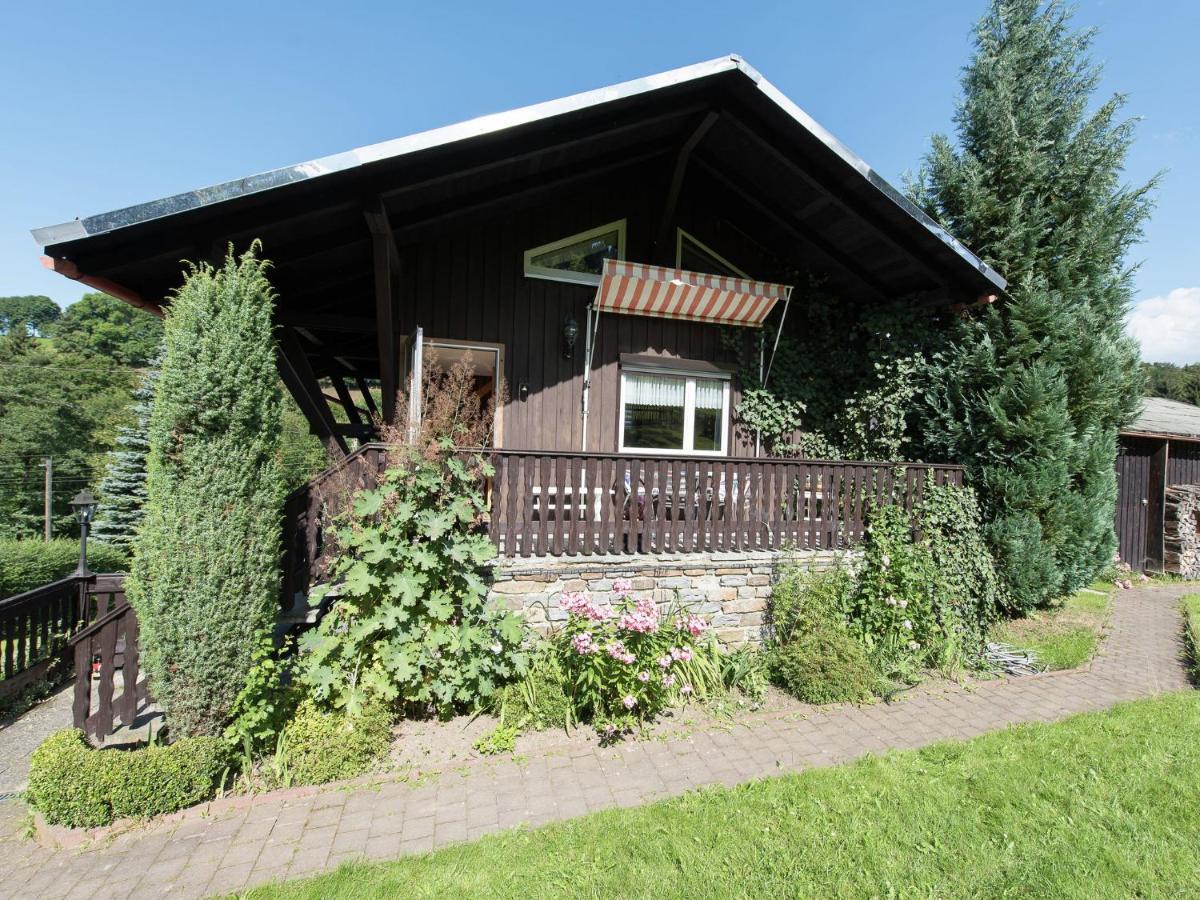 Homey Chalet in Breitenbrunn Rittersgrun with Terrace Exterior foto